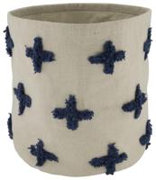 HEMA Canvas Mand Ø25x28 Plusjes