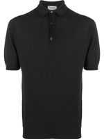 John Smedley polo classique - Noir - thumbnail