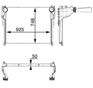 Intercooler, inlaatluchtkoeler CI34000P