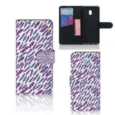 Xiaomi Redmi 8A Telefoon Hoesje Feathers Color Xiaomi Redmi 8A Telefoon Hoesje Feathers Color