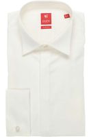 Pure Slim Fit Gala shirt crème, Effen - thumbnail