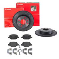 Remmenset, remschijf BREMBO, Remschijftype: Gespleten, Inbouwplaats: Achteras: , u.a. für Abarth, Fiat, Lancia - thumbnail