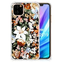 Case voor Apple iPhone 11 Pro Dark Flowers - thumbnail