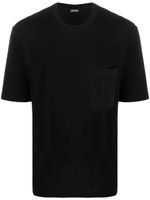 Zegna t-shirt à poche poitrine - Noir