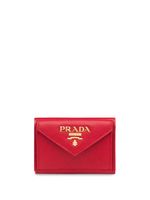 Prada portefeuille en cuir Saffiano - Rouge - thumbnail