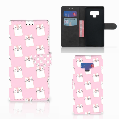 Samsung Galaxy Note 9 Telefoonhoesje met Pasjes Sleeping Cats Samsung Galaxy Note 9 Telefoonhoesje met Pasjes Sleeping Cats