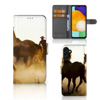 Samsung Galaxy A04s | Samsung Galaxy A13 5G Telefoonhoesje met Pasjes Design Cowboy - thumbnail