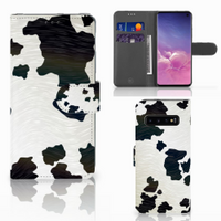 Samsung Galaxy S10 Telefoonhoesje met Pasjes Koeienvlekken