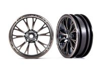 Traxxas - Wheels, Weld satin black (front) (2) (TRX-9472A) - thumbnail