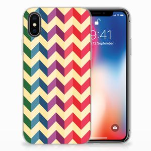 Apple iPhone X | Xs TPU bumper Zigzag Multi Color