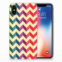 Apple iPhone X | Xs TPU bumper Zigzag Multi Color - thumbnail