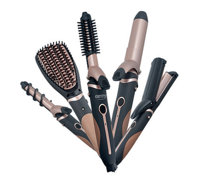 Camry Premium CR 2024 haarstyler Haarstijlset Warm Zwart, Roségoud 1200 W