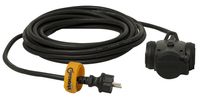 QwattPro Hangkoppeling 3xRA 5m 3G1,5 H07RN-F - 2571001 - 2571001