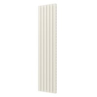 Designradiator Plieger Cavallino Retto Dubbel 1287 Watt Middenaansluiting 200x45 cm Wit Structuur