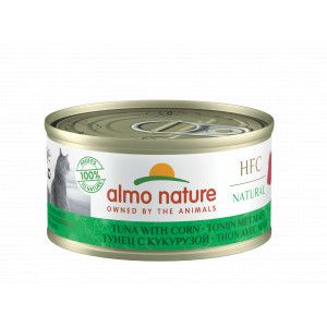 Almo Nature HFC Natural tonijn met maïs natvoer kat (70 g) 18 x 70 g