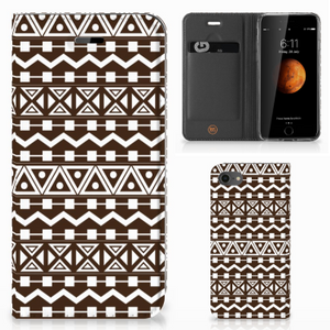 iPhone 7 | 8 | SE (2020) | SE (2022) Hoesje met Magneet Aztec Brown