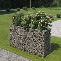 Gabion plantenbak 180x50x100 cm gegalvaniseerd staal