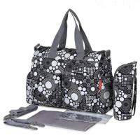 MZ-Fashion Luiertas Multifunctioneel Zwart met Stippen