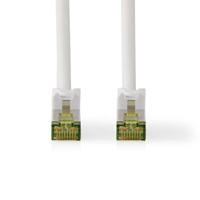 Nedis CAT7-netwerkkabel - S/FTP - RJ45-stekker - RJ45-stekker - 15,0 m - Snagless - rond - LSZH - wit - label