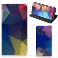 Samsung Galaxy A20e Stand Case Polygon Dark - thumbnail