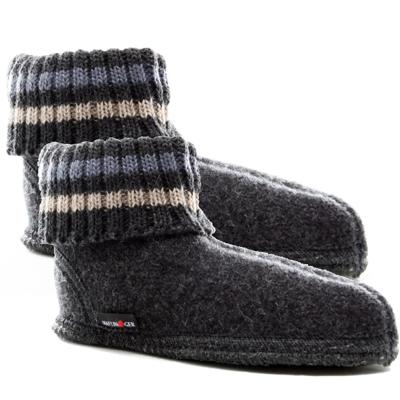 Paul Graphit Wol Pantoffels - Sloffen Paul Graphit Wol Pantoffels - Sloffen