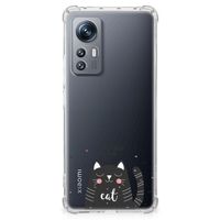 Xiaomi 12 | 12x Stevig Bumper Hoesje Cat Good Day - thumbnail