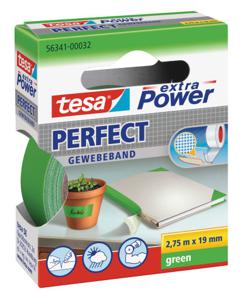 tesa PERFECT 56341-00032-03 Textieltape tesa extra Power Groen (l x b) 2.75 m x 19 mm 1 stuk(s)