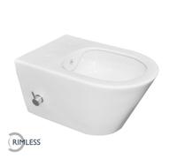 Mueller Monta randloze douche wc inclusief bidet 53cm wit