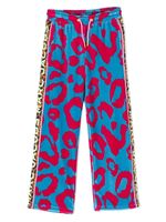 Marc Jacobs Kids pantalon de jogging à effet velours - Rose