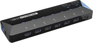 Renkforce RF-3806034 interface hub USB 3.2 Gen 1 (3.1 Gen 1) Type-B 5000 Mbit/s Zwart