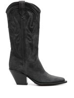 Sonora bottines Santa Fe en daim - Noir