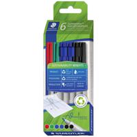 Staedtler Foliestift Lumocolor® non-permanent pen 316 316 C6-1 Rood, Blauw, Groen, Zwart - thumbnail