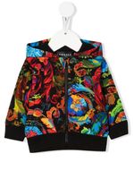 Versace Kids veste à imprimé graphique - Noir