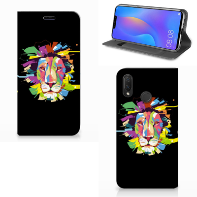 Huawei P Smart Plus Magnet Case Lion Color