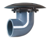 RTF Bodemdrain/Wanddoorvoer 90° 63mm - Efficiënte Watercirculatie voor Heldere Vijvers - Duurzaam PVC - thumbnail