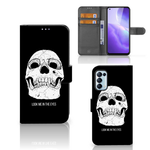 Telefoonhoesje met Naam OPPO Find X3 Lite Skull Eyes