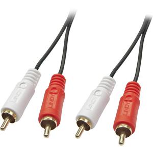 LINDY 35660 Cinch Audio Aansluitkabel [2x Cinch-stekker - 2x Cinch-stekker] 1.00 m Zwart