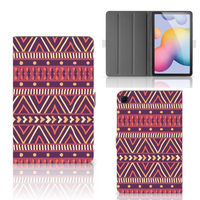 Samsung Galaxy Tab S6 Lite | S6 Lite (2022) Tablet Hoes Aztec Paars - thumbnail