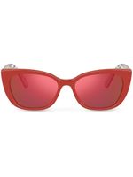 Dolce & Gabbana Eyewear lunettes de soleil Happy Garden à monture carrée - Rouge - thumbnail