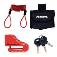 Masterlock Disc brake lock 80mm with shackle Æ 5,5mm w/3 keys and reminder cord i - 8303EURDPS - thumbnail