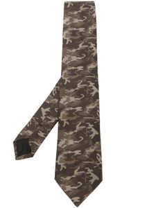 Givenchy cravate en soie à motif camouflage - Vert