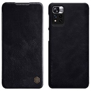 Nillkin Qin Xiaomi Redmi Note 11T 5G/Poco M4 Pro 5G Flip Case - Zwart