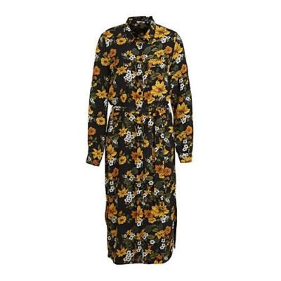 WE Fashion blousejurk met all over print black dessin