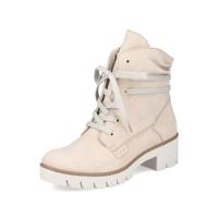 Rieker DAMES Enkellaarzen X5717, Vrouwen Veterlaarsjes,laars,halve laars,veterschoen,overgangsschoen,Beige (beige / 62),37 EU / 4 UK
