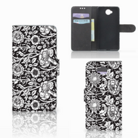 Microsoft Lumia 650 Hoesje Black Flowers