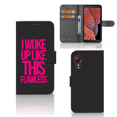Samsung Galaxy Xcover 5 Hoesje met naam Woke Up - Origineel Cadeau Zelf Maken Samsung Galaxy Xcover 5 Hoesje met naam Woke Up - Origineel Cadeau Zelf Maken