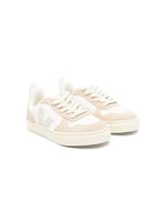 VEJA Kids baskets V-10 ChromeFree en cuir - Blanc