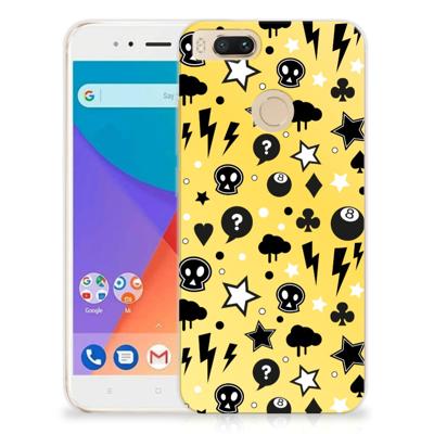 Silicone Back Case Xiaomi Mi A1 Punk Geel