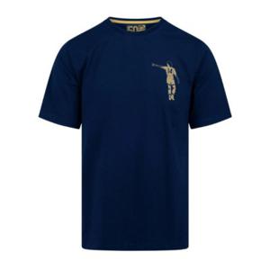 Cruyff - Dos Rayas Print T-Shirt - Navy