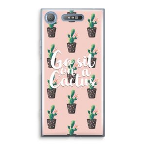 Cactus quote: Sony Xperia XZ1 Transparant Hoesje